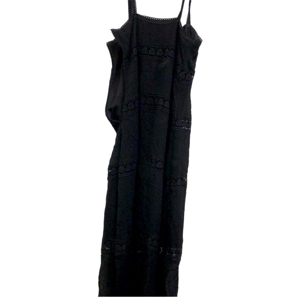 Nicole Miller Artelier 90s silk Floral broderie Anglaise trimming Maxi dress